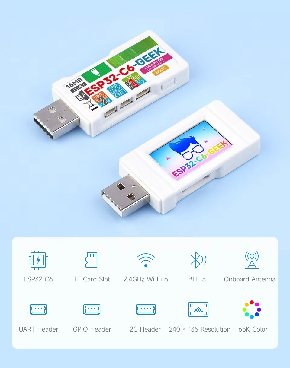 for ESP32-C6 GEEK Development  - Esp32 C6 评论和价格
