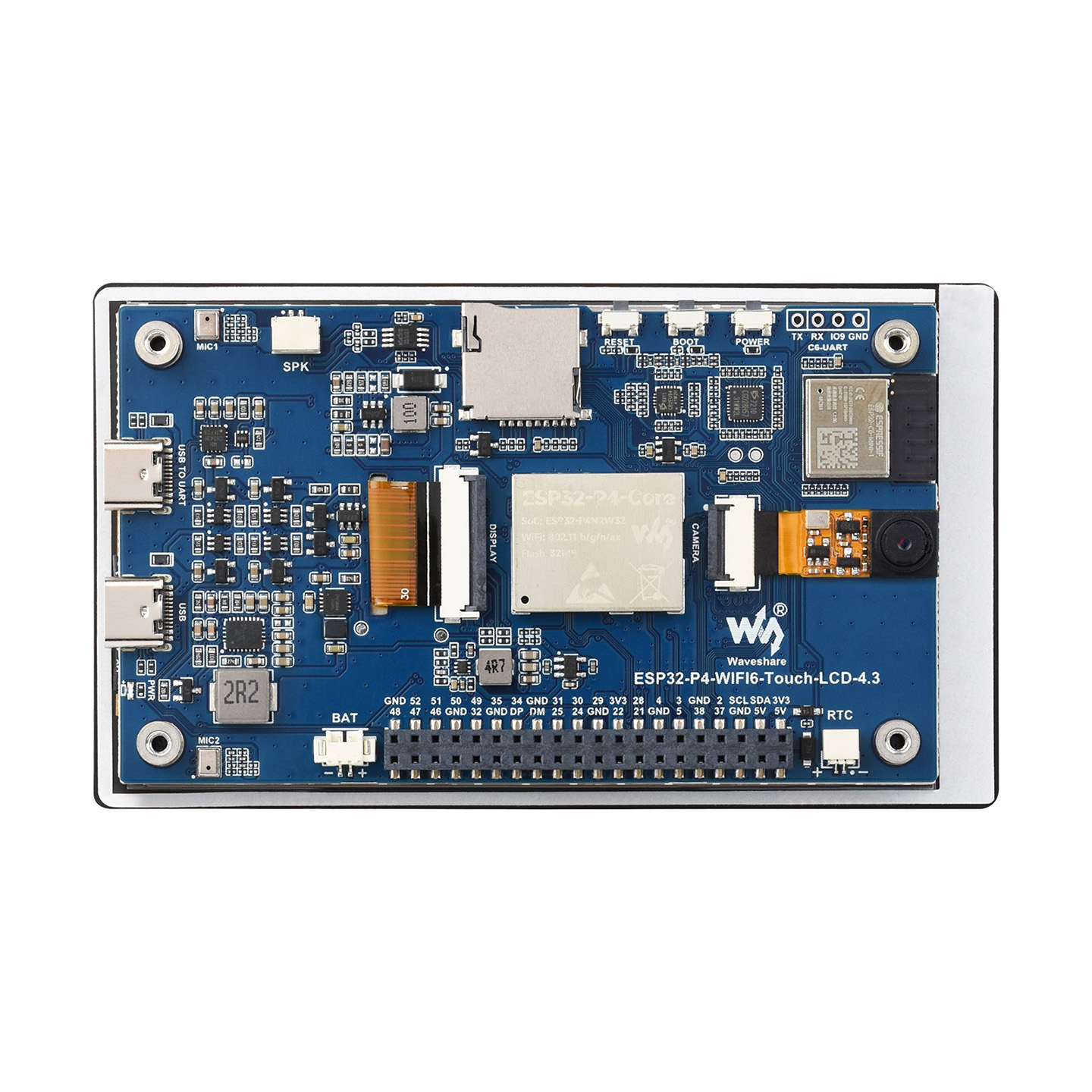 Waveshare ESP32-P4-WIFI6 4.3in - Esp32 P4 评论和价格