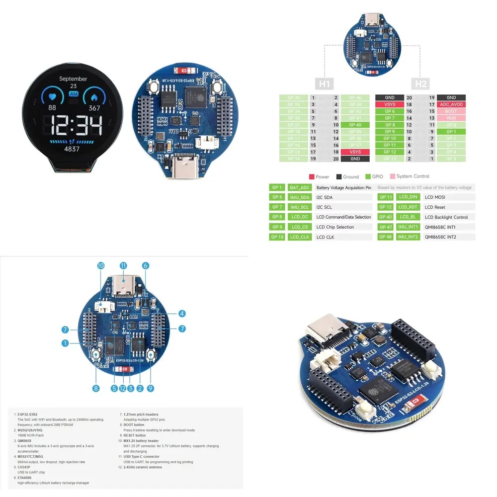ESP32-S3 LCD development board - Esp32 Development Board 评论和价格